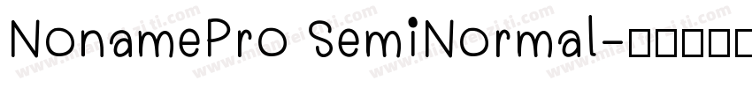 NonamePro SemiNormal字体转换